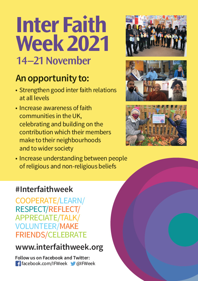 inter faith week 2021 flyer page one